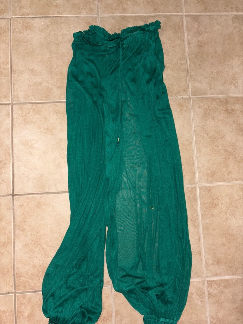 Wide-Leg Green Women's Jumpsuit